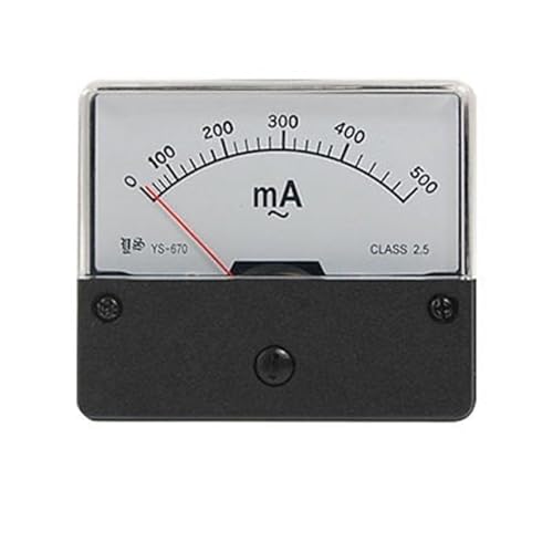 Ampèremètre analogique AC 500 mA YS-670 pour éviter les surcharges de circuit