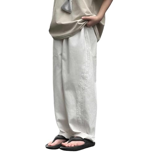 Pantalon ado garçon confortable à taille élastique résolvant les problèmes de taille serrée