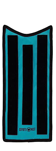 CoyoteVestHawkShield Pad for CoyoteVest or SpikeVest, Dog Harness Vest, Protective Dog Vest Harness Add-On to Shield Your Pet from Birds of Prey, Raptor, Hawk, Coyote & Animal Attacks-(Small, Turquoise)