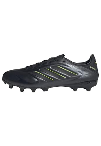 Adidas Unisex Adulto Copa Pure III League Firm Ground/Multi Ground Football Boots, Core Black/DGH Solid Grey/Lucid Lemon, 39 1/3 EU