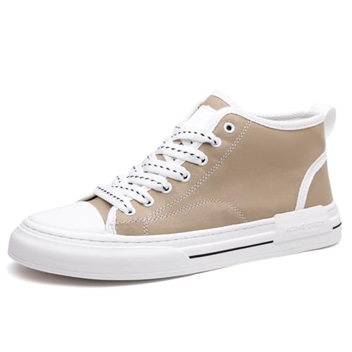 Men's High - Top Canvas Sneakers, Stylish Casual Footwear - Ideal for Urban Strolls, Leisure Hangouts & Daily Commute