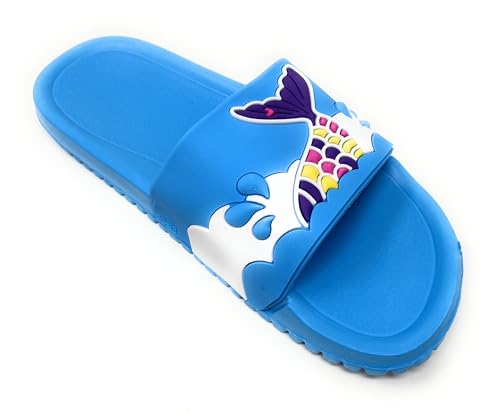 JEFFRICO Girls Comfort Sandals Kids Slip On Lightweight EVA Water Shower Pool Beach Sandals Slides2
