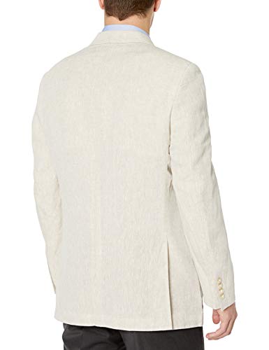 Palm Beach Men's Brock Suit Seprate Jacket, Natural Linen, 46 Regular #TOP1