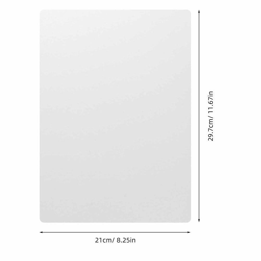 SHINEOFI 80 copertine per rilegatura in PVC, copertine per raccoglitori di presentazione, fogli di carta protettivi per relazioni, presentazioni, premi, libri, trasparenti, 0,4 mm