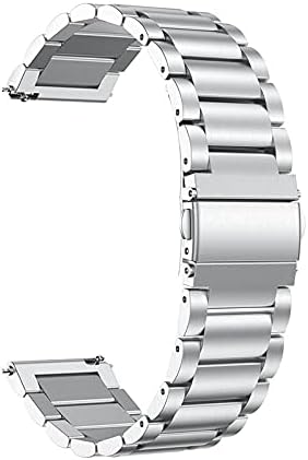 Correa de reloj para Garmin Venu 2 2S SQ correa de acero inoxidable para Garmin Vivoactive 4S 4 3 Forerunner 245 645 Correa