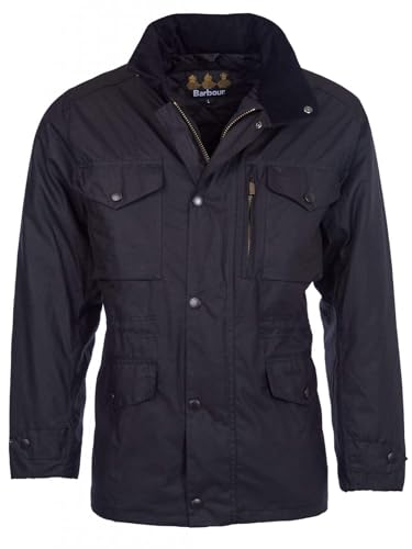 Barbour Mens Sapper Coated Hooded Jacket Black XL3