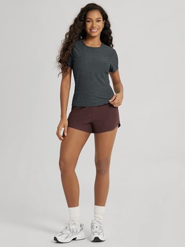 Image of ODODOS Women's Short Sleeve Performance T-Shirts - Ultra Soft odSTRATUM Tech Crew Neck Tee UPF 50+ Essential Top