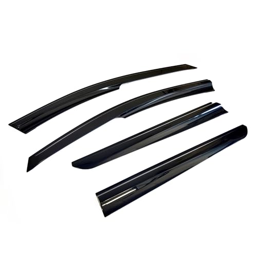 Rumplex Windabweiser Luftabweiser Regenabweiser Seitenfensterabweiser Kompatibel mit Dacia Duster 2010-2016 Autofenster Regenschutz Regenabweiser Anklebbare Deflektoren 4 Stück