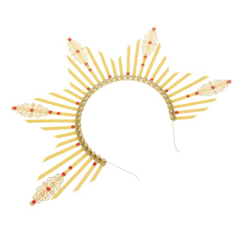 Diadema retro de plástico y metal ligera para mujer