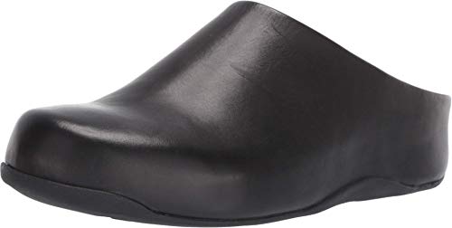 FitFlop Women's Shuv Leather, Black, 8