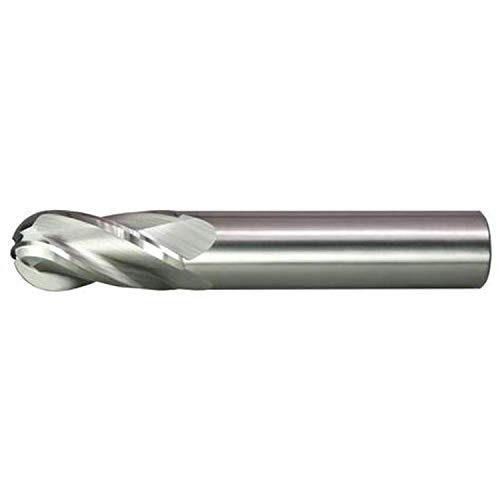 Image of Alfa Tools SCB60673 1 /4 inch x 1 /48 inch 4 Flute Center Cutting Ball Single End Carbide End Mill