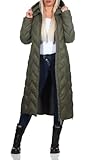 2-Wege-Frontreißverschluss Hailys Damen Steppmantel Johanna gesteppter Parka mit Kapuze DWE-2003003-1 Khaki L