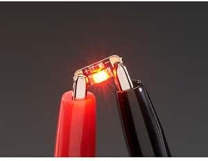 LED Pailletten, Ruby Rot, 5 Stück