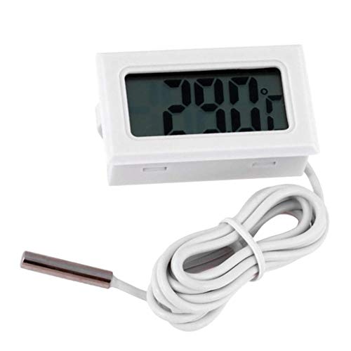 Preisvergleich Produktbild P Prettyia Digital LCD Aquarium Thermometer Kühlschrank Wasser Thermometer für Aquarium und Vivarium,Temperaturmessfehler: ± 1 ° C - Weiß