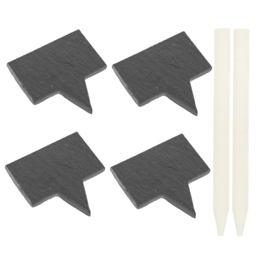 TOPBATHY 1 Juego Marca De Queso De Pizarra Tapas Primeros De La Etiqueta del Nombre De La Magdalena Decoración Etiquetas para Tablas De Quesos Etiquetas De Queso Sartenes Piedra
