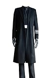 General Hux Cosplay Costume Trench Coat Full Set M Black