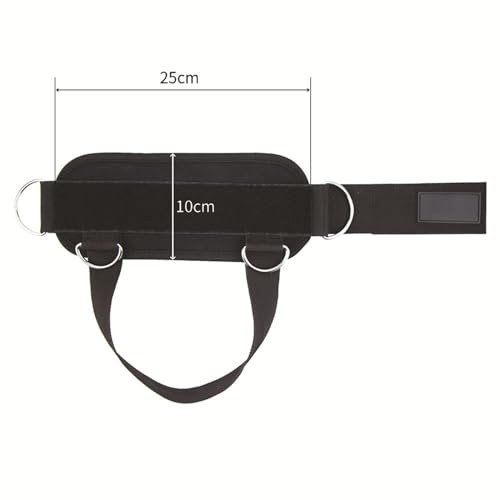 Correas para tobillos para máquinas de poleas de cable con doble anillo metálico 3