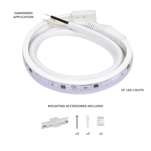 Tira LED empotrable 12 in Maxxima luz cálida 3000K miniatura 3