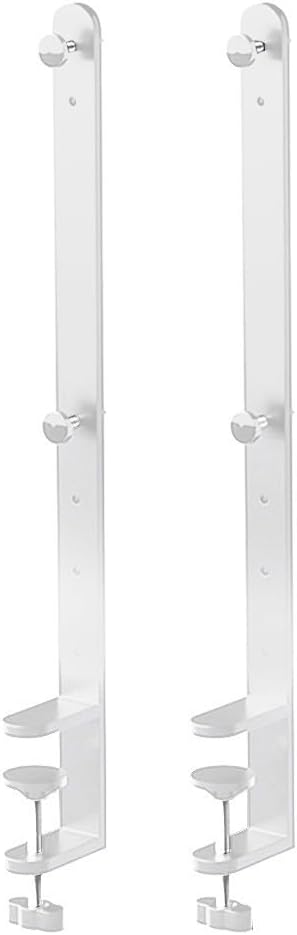 Extended Desk Clamp Bracket for Pegboard & for Desktop, 41.5 cm Metal Mounting Clamp, Nail-Free Adjustable Fixing Bracket Compatible with 1–5.5 cm Thick Surfaces