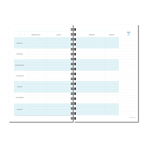 Weekly Meal Planner And Food Journal - Simple Layout To Plan Weekly Meals, Save Time And Money Planning Meals In Advance (Navy Laminated) #TOP1