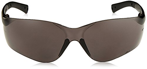 Image of Crews BKH25G BearKat Magnifier Polycarbonate 2.5 Diopter Gray Lens Safety Glasses with Non-Slip Hybrid Black Temple Sleeve (Pack of 2)