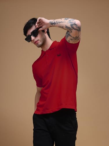 Image of Men's Polo T-Shirt Cotton Casual Comfortable Relaxed Fit Regular Collar Neck Stylish Half Sleeves Daily Office Formal Wear T-Shirt for Men