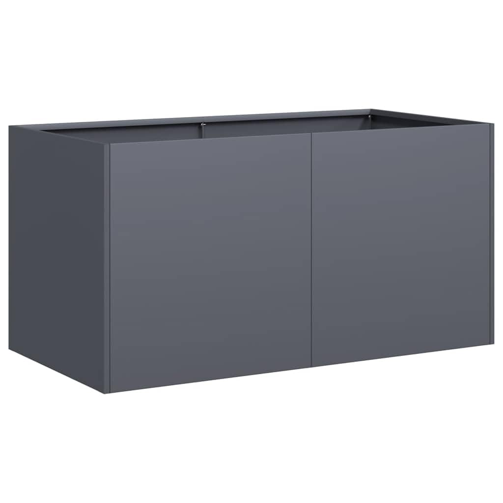 vidaXL Planter Anthracite 80x40x40 cm Cold-rolled Steel — image 1