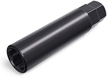 StanceMagic 6 Point Spline Drive Tuner Replacement Socket Key Tool for Aftermarket Six-Spline Wheel Lock Lug Nuts - 17.6mm Inner Diameter - for Wrench with 19mm 3/4 21mm 13/16 Hex Socket - Black