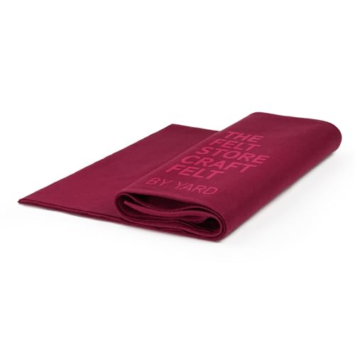 The Felt Store Craft Felt by The Yard  Soft, Plush, Durable Felt Fabric for DIY Arts & Crafts, Decorations, Embroidery & Sewing Material | Assorted Colors Craft Supply  Burgundy