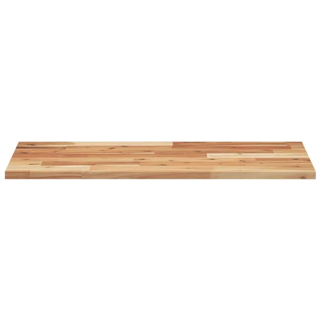 Hothingwell Rechteckige Tischplatte aus massivem Akazienholz, 100 x 40 x 2 cm, unbehandelt, um Ihre pflegeleichte Reinigung mit einem feuchten Tuch zu erneuern, kombinierbar