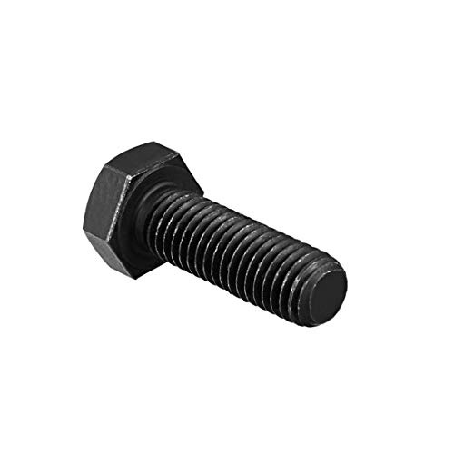 Image of uxcell M12x35mm Hex Head Left Hand Screw Bolts Fastener Carbon Steel Black 5pcs