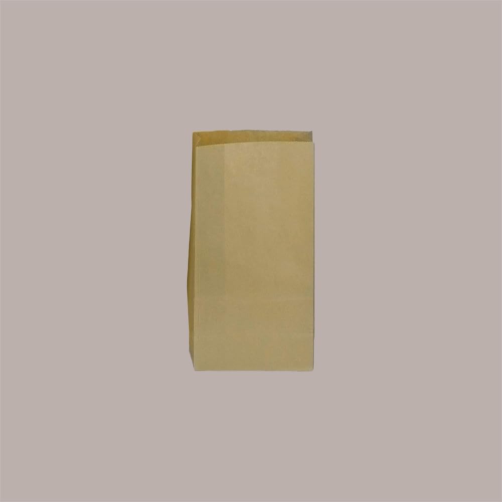 Bolsas de papel habana para recogida selectiva de papel, capacidad 51 litros, Lucgel, 40 + 16 x 80 cm, 90 unidades