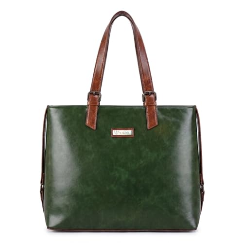 Image of VISMIINTREND Stylish Leather Office Laptop Tote Bag for Women| Shoulder Work Hand Bags for Women | College Bag for Girls | Fits 13 inch,14 inch, 15.6 inch Macbook Laptops