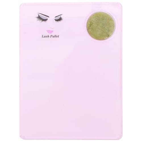 IMIKEYA Soporte para Pestañas Acrílico Rosa Superficie Lisa y Función para Retardar el Secado, Adecuado para Uso en Salón de Belleza y Injerto Personal