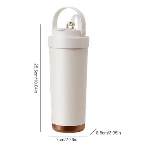 Vaso de agua con popote de 750 ml, taza de viaje para coche 3