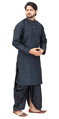 Image of Om Shubh Mangalam Men's Silk Ethnic Wear Dhoti Kurta Set For Wedding