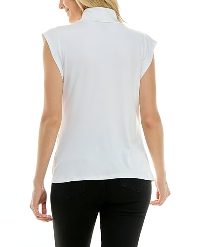 Image of Zac & Rachel Women's Pull on Sleeveless Dty Cowlneck Knit Top