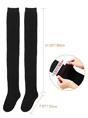 SATINIOR Extra Long Socks Thigh High Socks Extra Long Boot Stockings for Women4