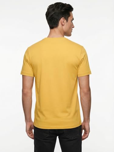 Image of Nobero 100% Cotton T Shirts for Men Stylish | Regular Fit | Graphic Printed T Shirts for Men 180 GSM Combed Cotton | Round Neck Half Sleeve