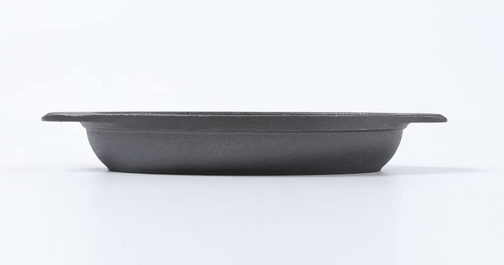 HAWOK Cast Iron Oval Mini Single Serving Bowls cooking/baking pans 6.5"LX4.7"W, 12oz, 6 Pcs