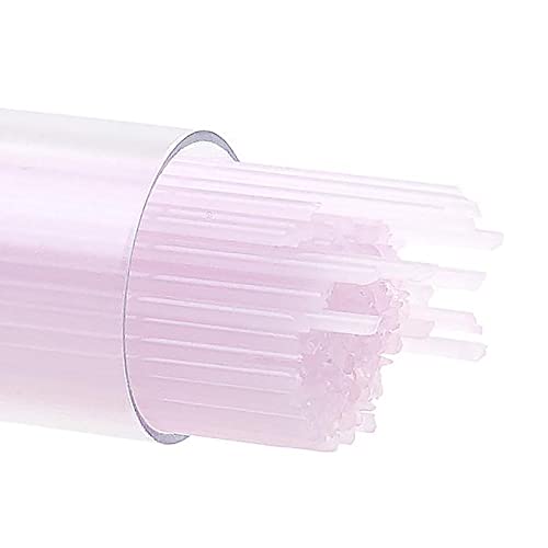 Petal Pink Bullseye Glass Stringers 90 COE 1MM