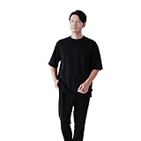 R WEAR | ソニー技術を採用した遠赤外線 x 消臭抗菌ウェア | T-shirt Relaxing (JP, アルファベット, L, ブラック)