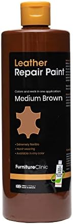 Furniture Clinic Pintura de reparación de cuero, sello y color 2 en 1, uso en arañazos, desgarros y agujeros en asientos de automóvil, muebles, kit disponible en Yaxa Venezuela