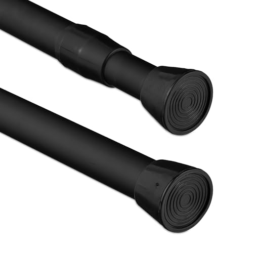 Relaxdays Teleskopstange, Längenwahl, Klemmstange für Duschvorhang,...