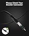 VHBW 42V 2A Electric Scooter Charger–Compatible with GoTrax GXL V2, Apex, XR Ultra, Electric Scooters with 36V Lithium Battery - Round DC Plug (Not 3-Prong or XLR)