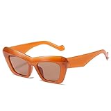 MTZJH Triangular Cat Eye Retro Hip Hop Sunglasses, Outdoor Holiday Fashion Glasses for Men and For Women