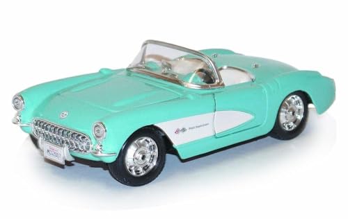 Maisto 1957 Chevy Corvette Convertible Turquoise 1:24