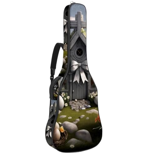 Housse de guitare acoustique 41 pouces avec plusieurs poches de rangement