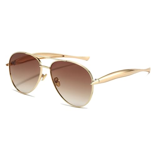 bullabulling Retro Oversized Square Sunglasses for Women and Men Vintage Pilot Shades Classic Large Metal Sun Glasses2