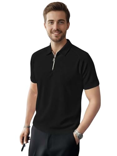 Image of GRECIILOOKS Tshirt for Man | T Shirt for Mans | Mens Tshirts | Polo T- Shirt for Mens | Half Sleeve Polo Neck Tshirt for Men (Available in Plus Sizes)